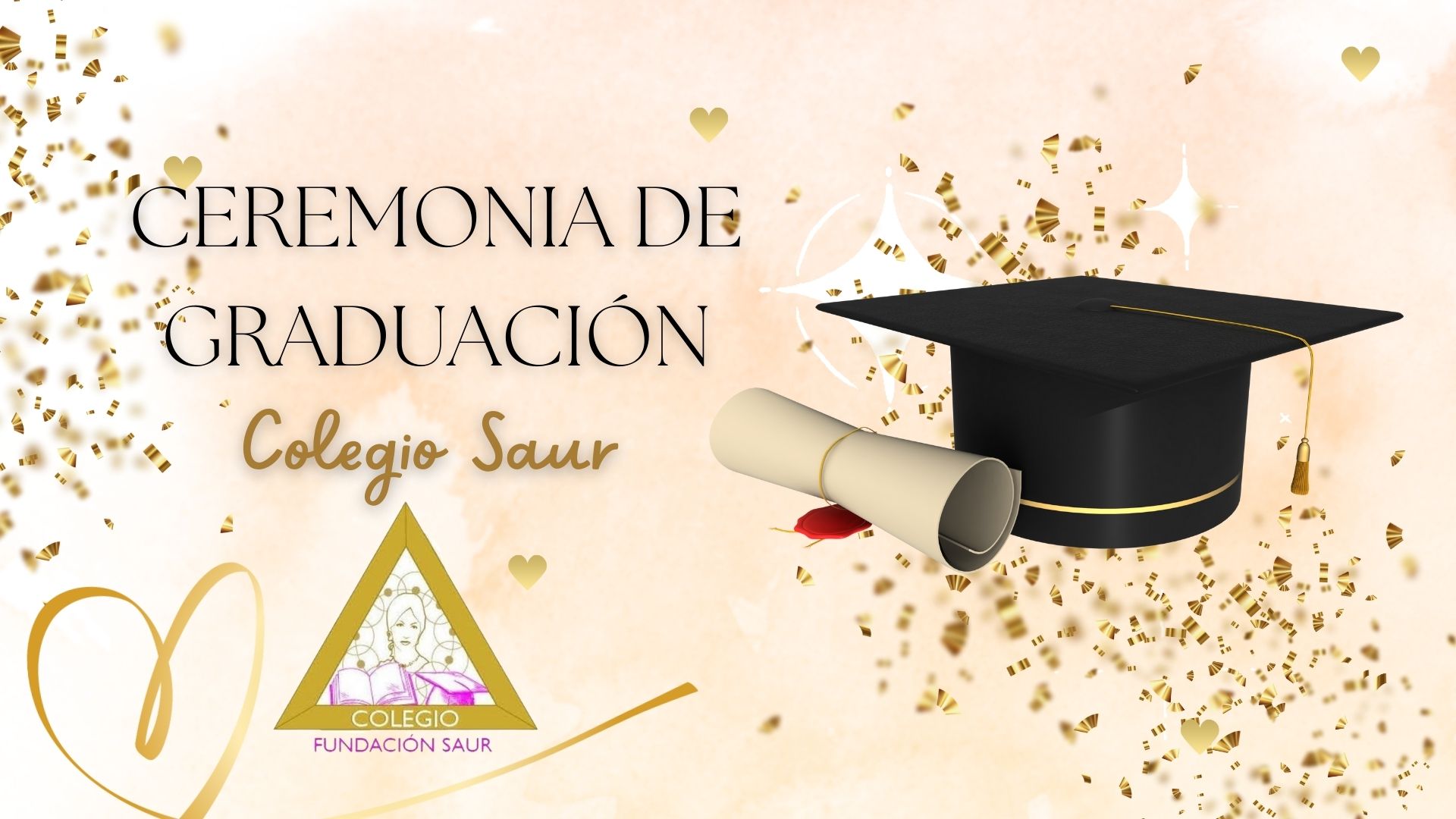 Ceremonia de graduación colegio fundación Saur