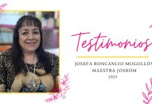 Testimonio de Josefa Roncancio Mogollón, Maestra Josrom