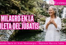 Milagro en la pileta del Jubatis, Testimonio de María de Jesús Montenegro – Majemon, Maestra Sabia
